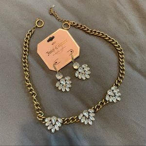 Juicy couture earring and necklace set